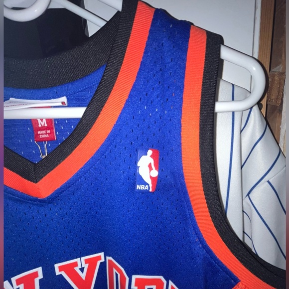 Latrell Sprewell New York Knicks 98-99 Blue Mitchell & Ness NBA Swingman Jersey - Picture 15 of 16